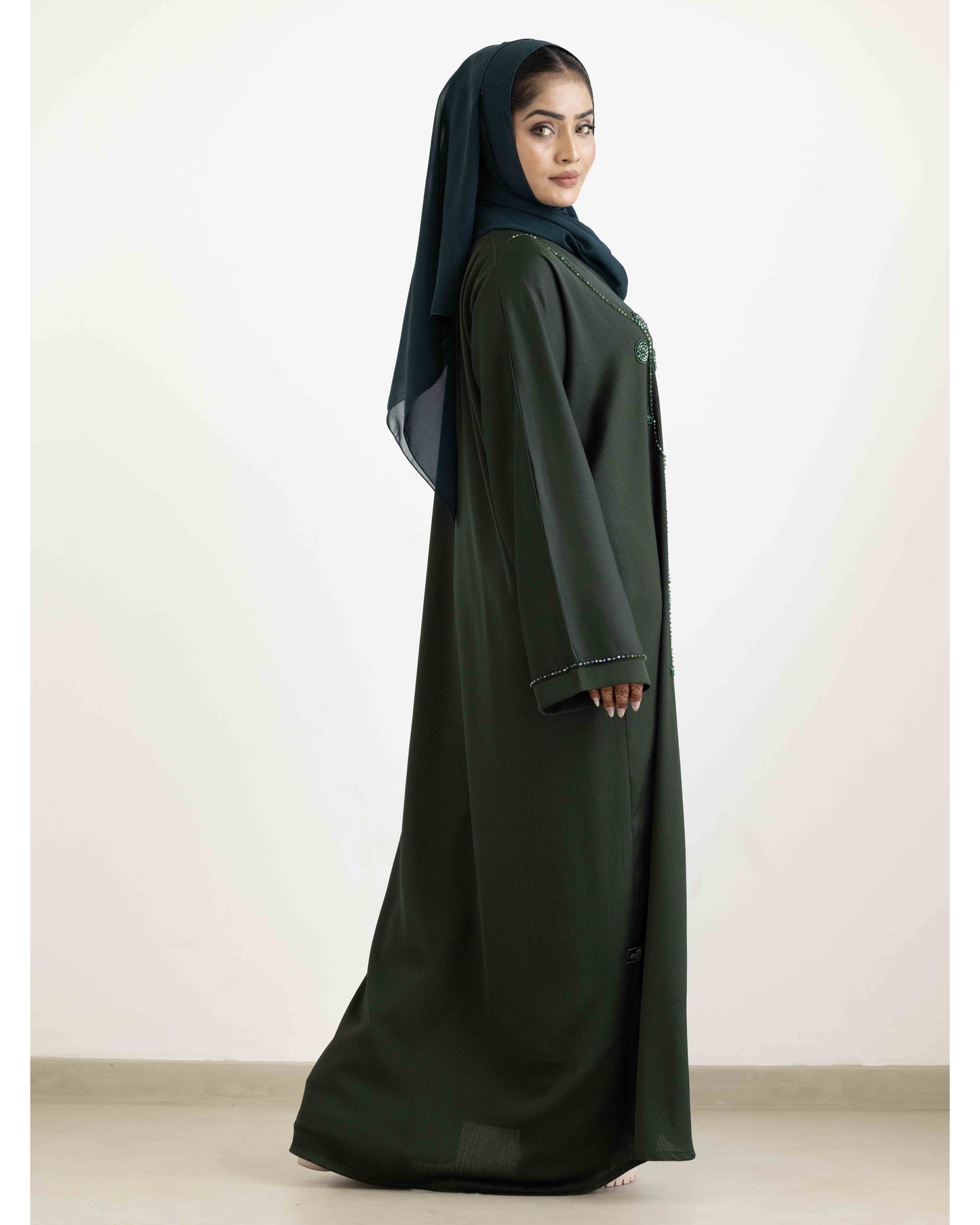 Lavish Green Abaya
