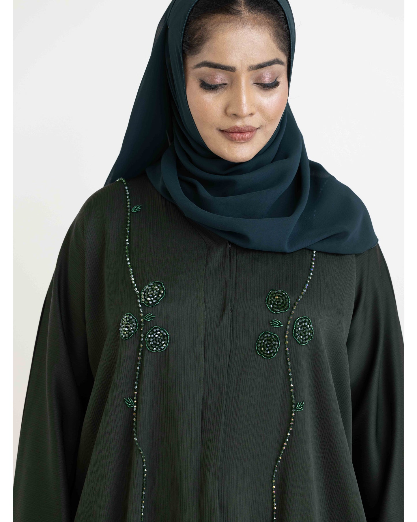 Lavish Green Abaya