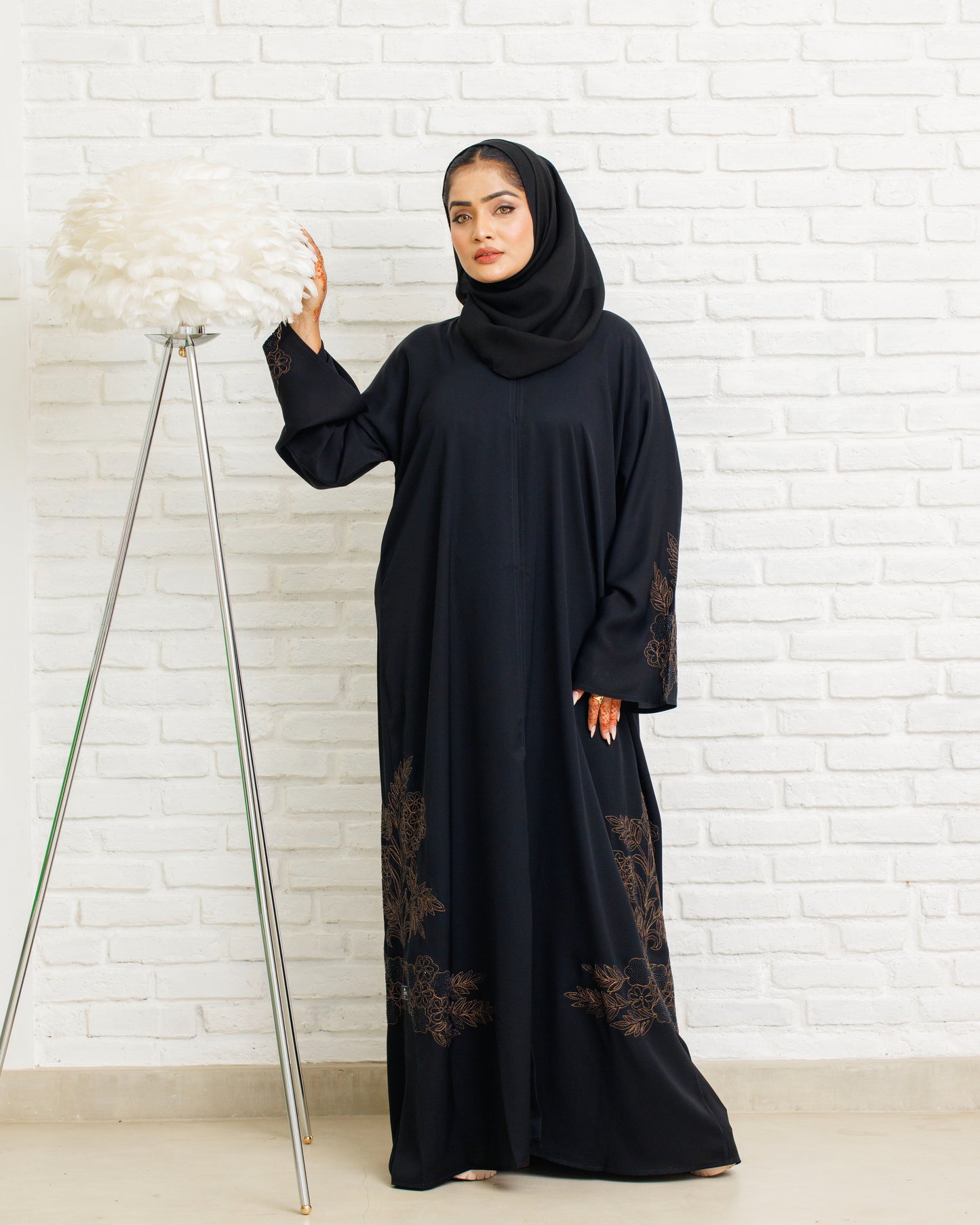 Midnight Florals Abaya