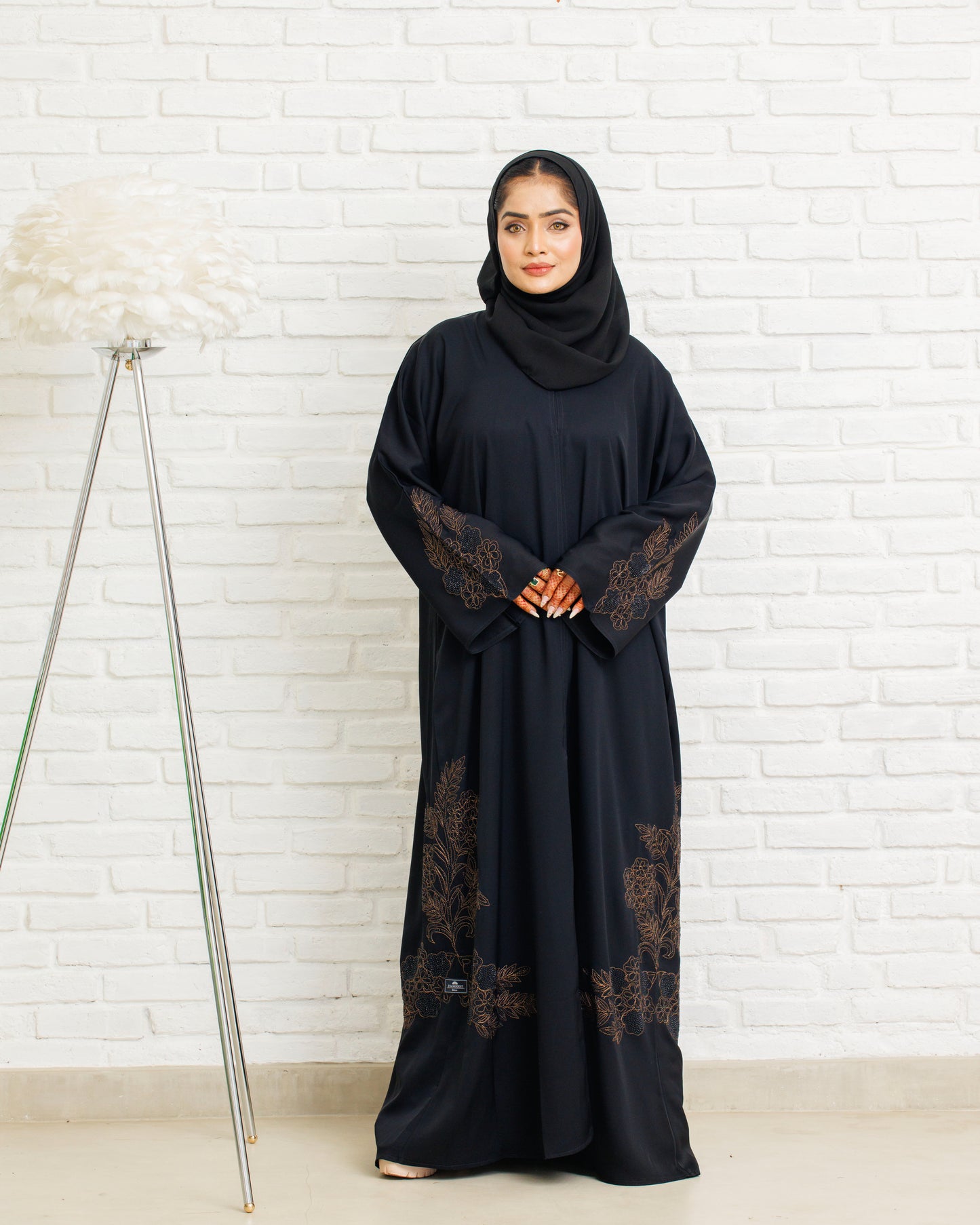 Midnight Florals Abaya