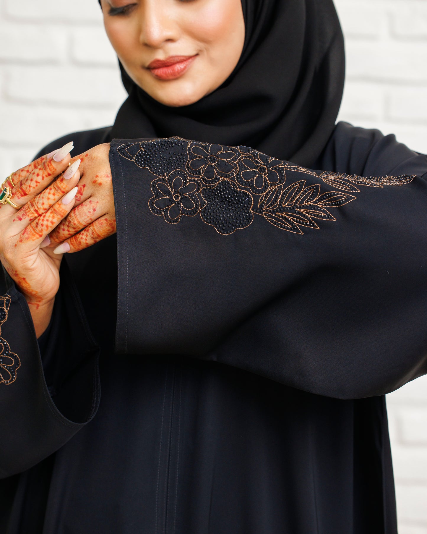 Midnight Florals Abaya