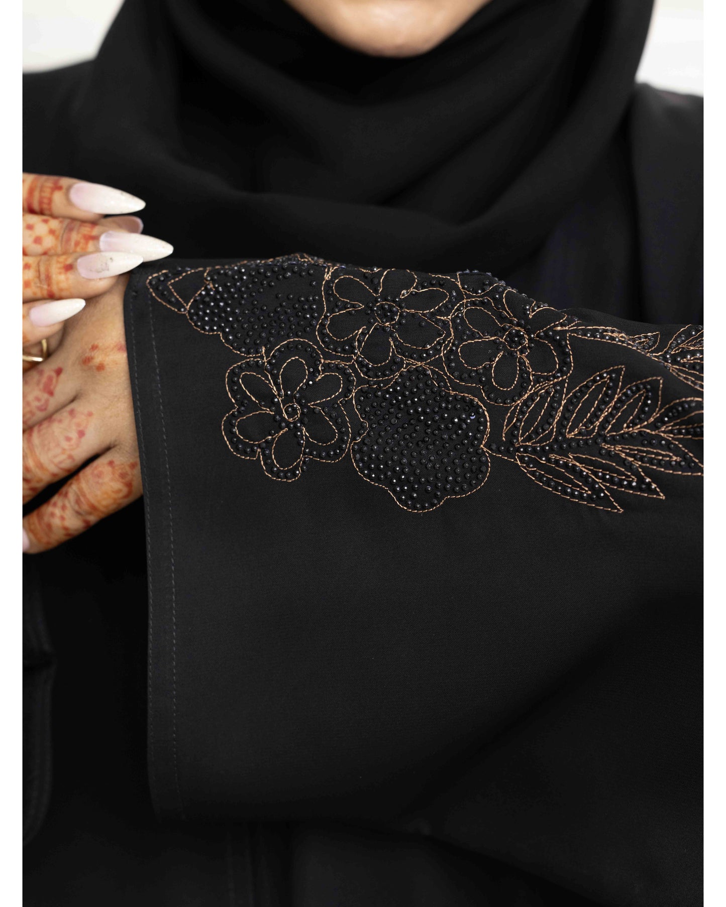 Midnight Florals Abaya