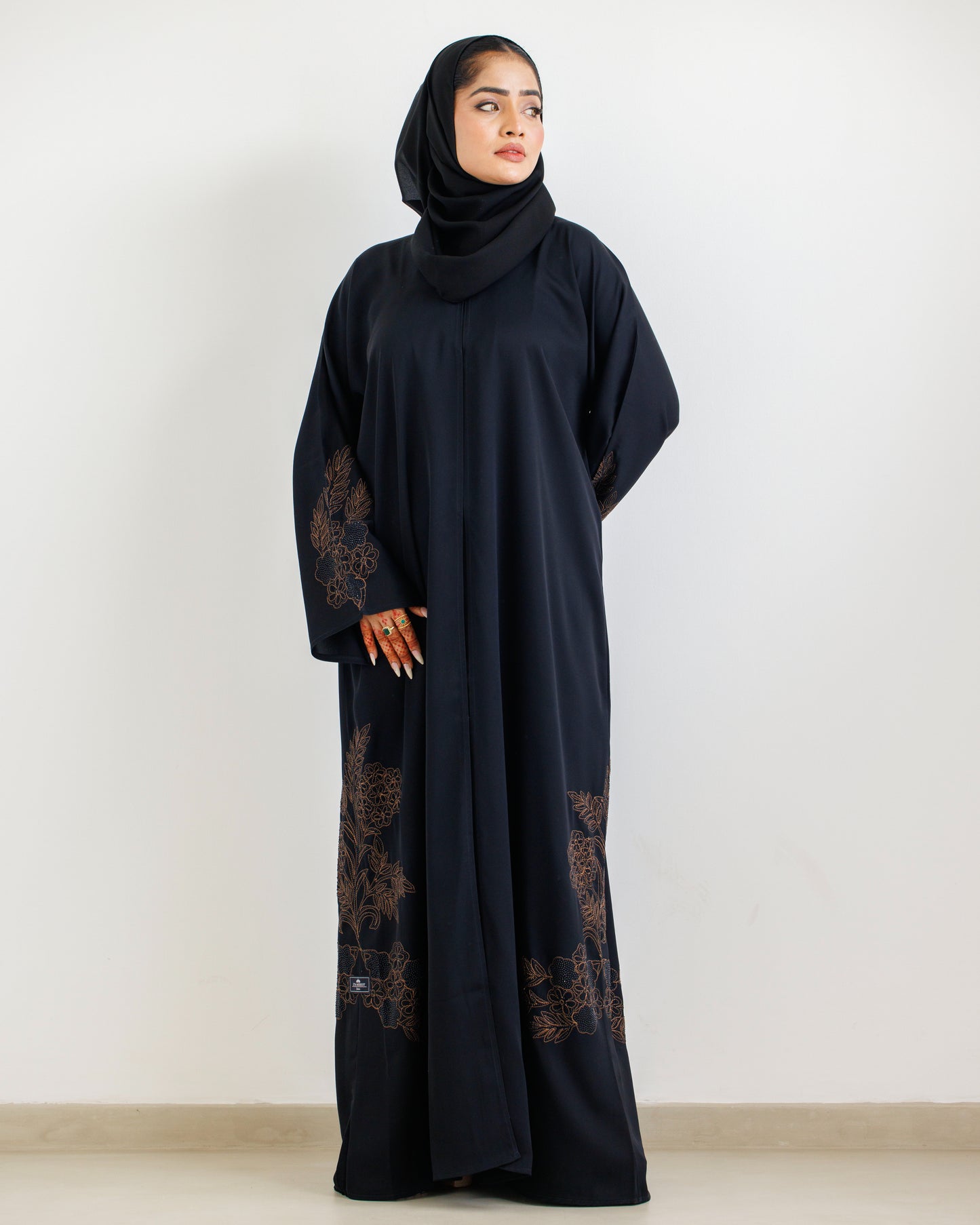 Midnight Florals Abaya