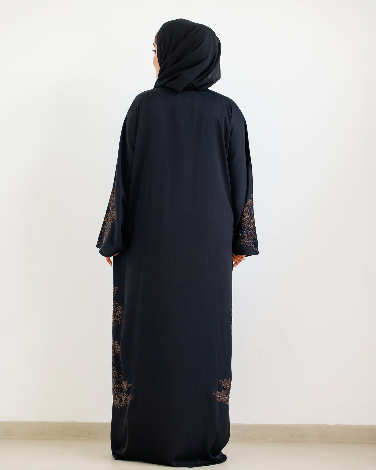 Midnight Florals Abaya