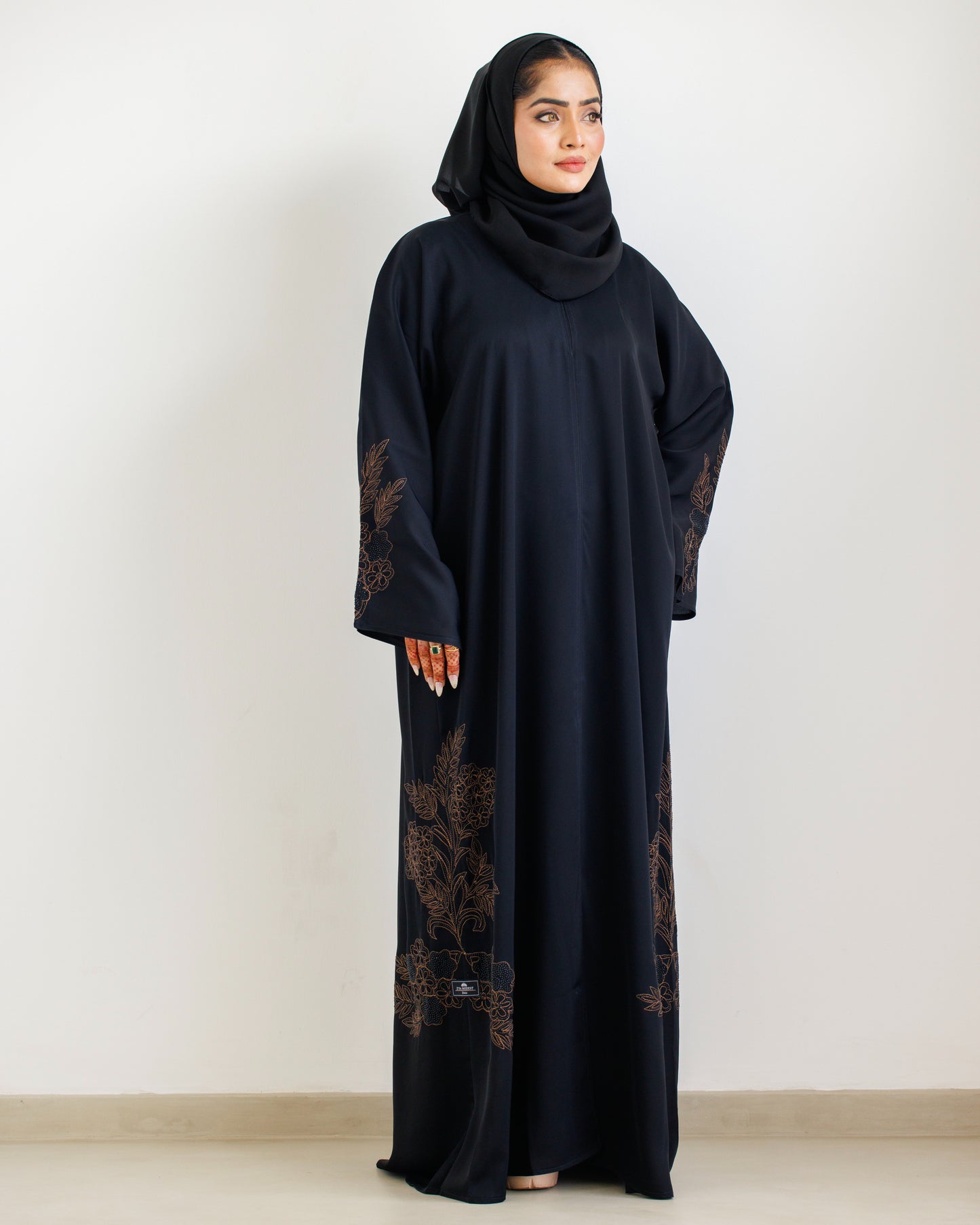 Midnight Florals Abaya
