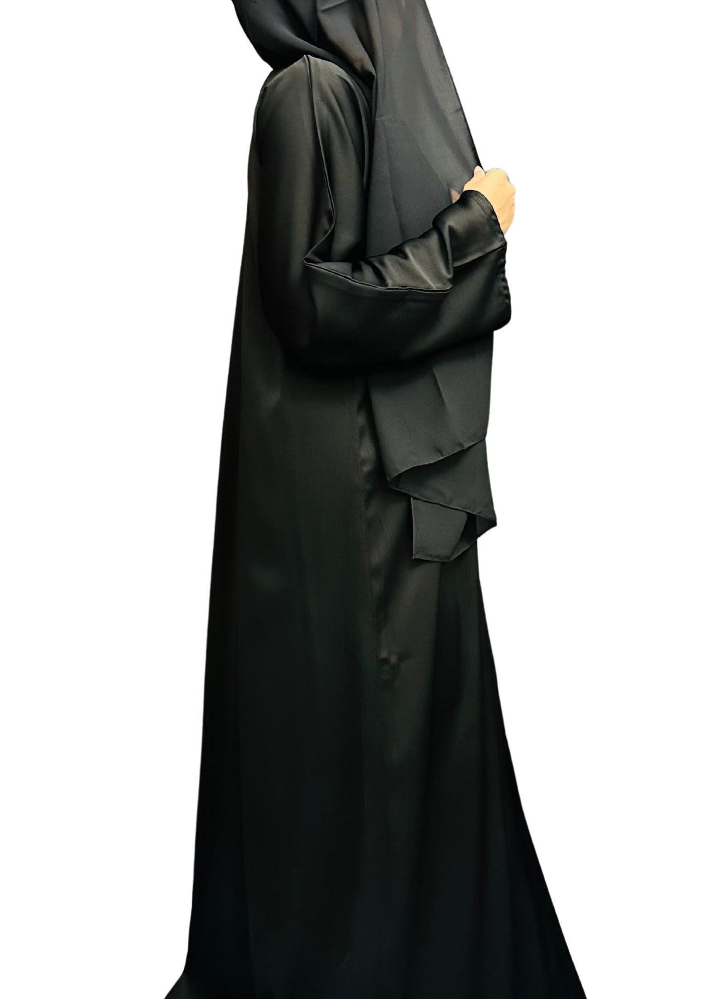 Radiant Black Abaya