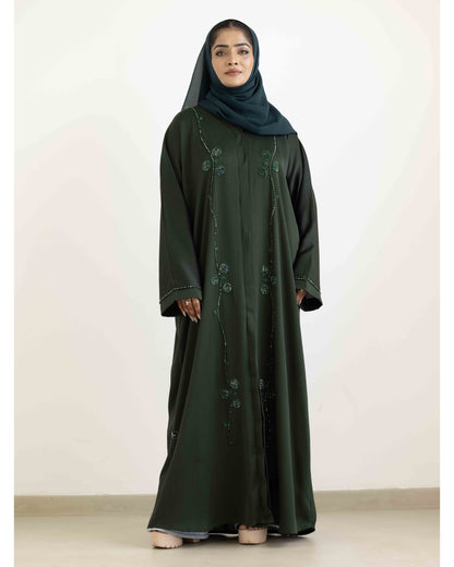 Lavish Green Abaya