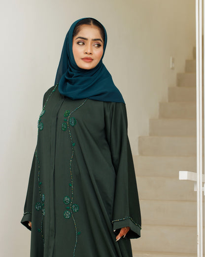 Lavish Green Abaya