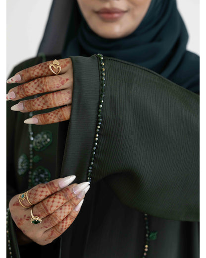 Lavish Green Abaya